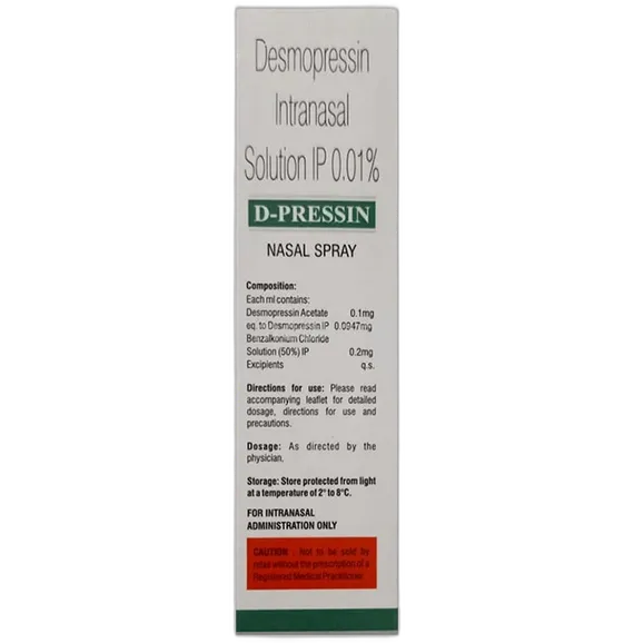 d-pressin nasal spray 5 ml